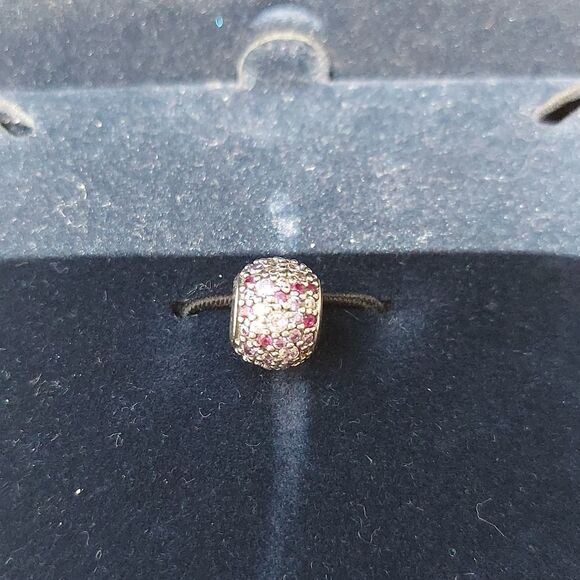 925 Sterling Silver Purple CZ Charm - Picture 5 of 5